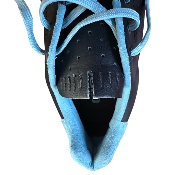 GIRO CIVILA NAVY AND AQUA LEATHER CYCLING SHOES WITH CLIPS SIZE 40 - Picture 8 of 10